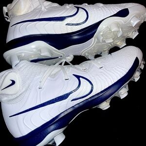 Nike Alpha Huarache NXT MCS DJ6519-102 White Black Baseball Cleats Men Sz 13